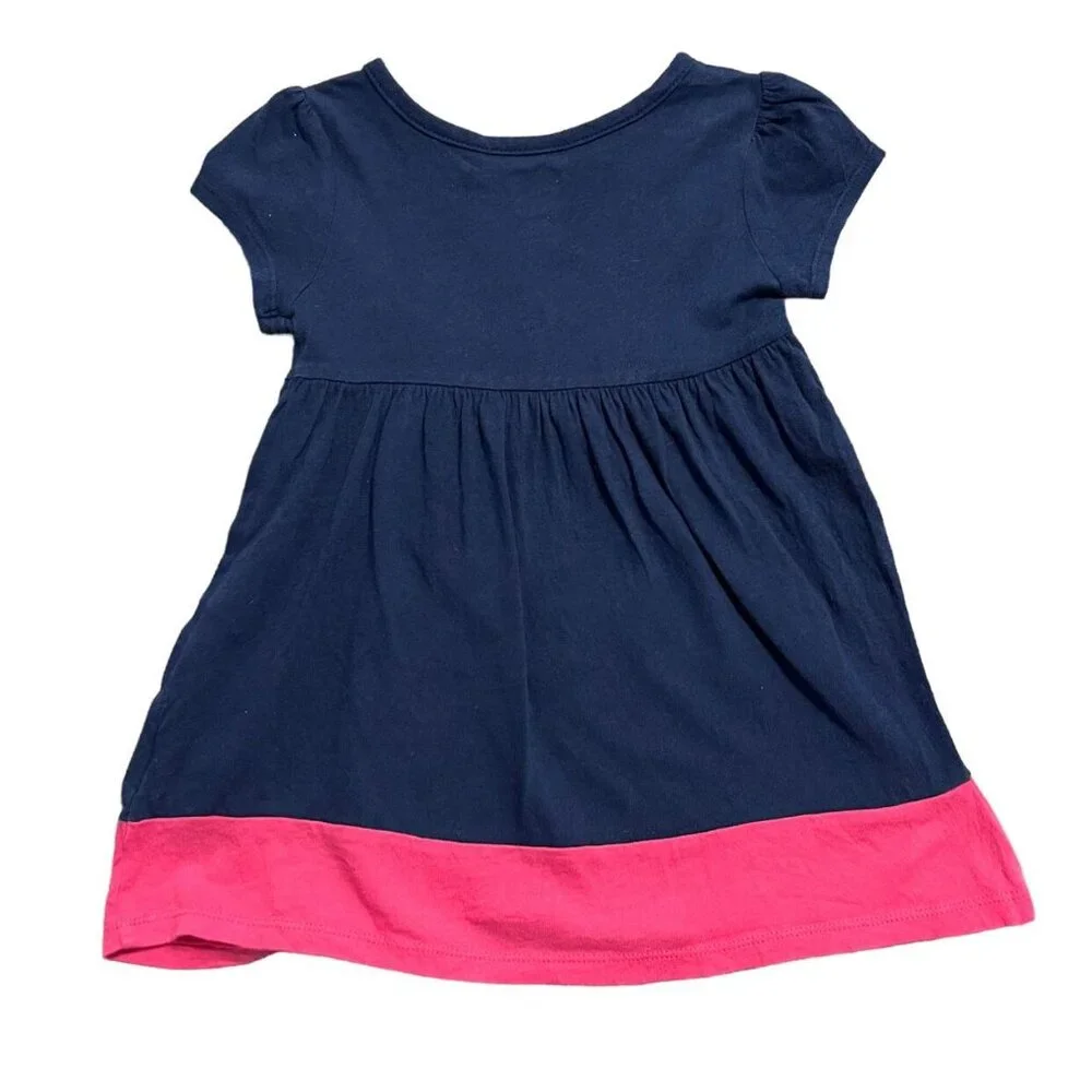 Old Navy 12-18m Navy & Pink Dress